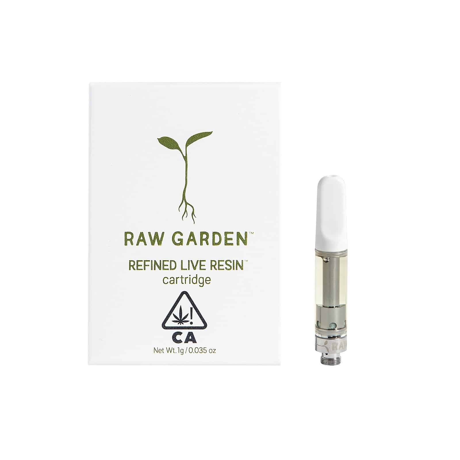 Raw Garden Mandarin Cookies refined live resin cartridge CBD 1:1 lemon fizz cannabis